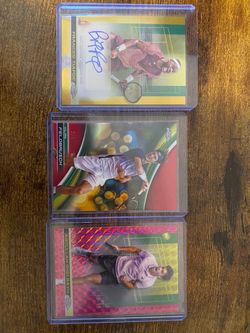 Tennis trading cards (Tiafoe auto gold)