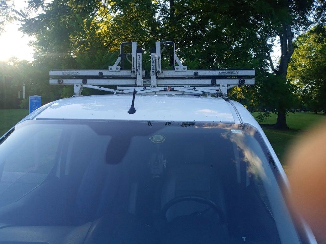 Prime Design Ergo Drop Down Ladder Rack for a ford transit connect xlt 2016