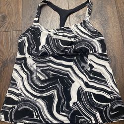 Womans Black and White Active Tank Shirt Size XL By Nike #16