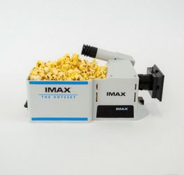 Two IMAX Camera Popcorn Buckets