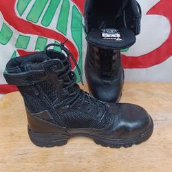Steel toe Work boots, size 6 .5 men 8.5 women.