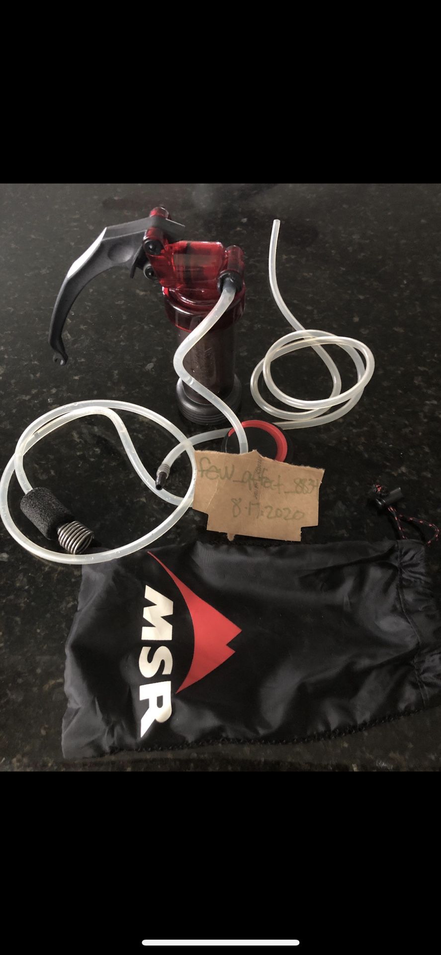 Msr miniworks water filter backpacking