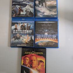 Lot 5 -Disaster Movie Bundle Blu-ray DVD 2012, Day After Tomorrow, Battleship EC
