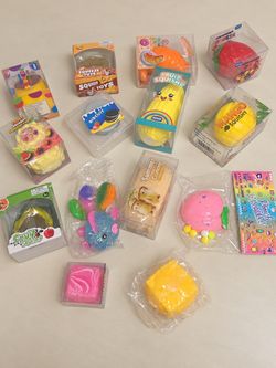 Squishy Toy Bundle – Mixed Lot of 14