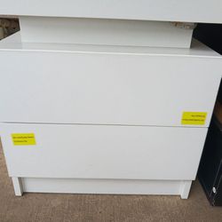 2 Small Chest Of Drawers Black And White 