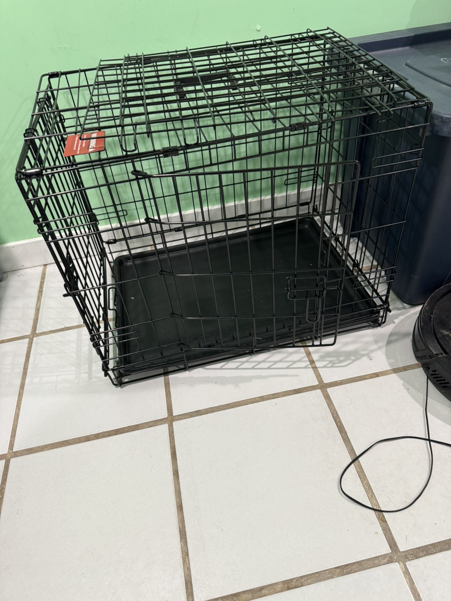 Double Door Small Dog Cage