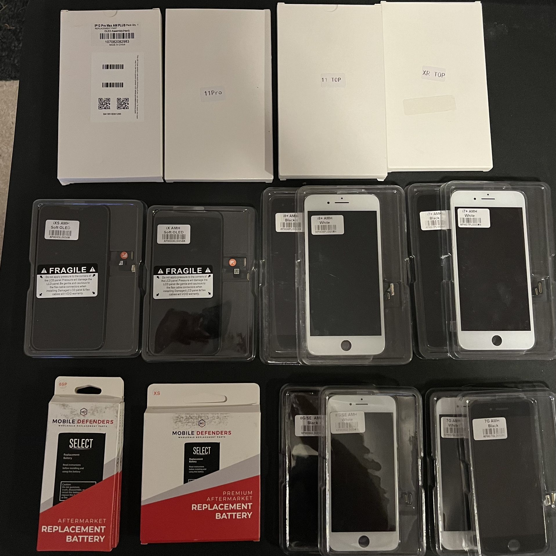 Lot Of iPhone Screen Replacement Parts