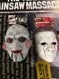 Halloween masks hard plastic shell brand new