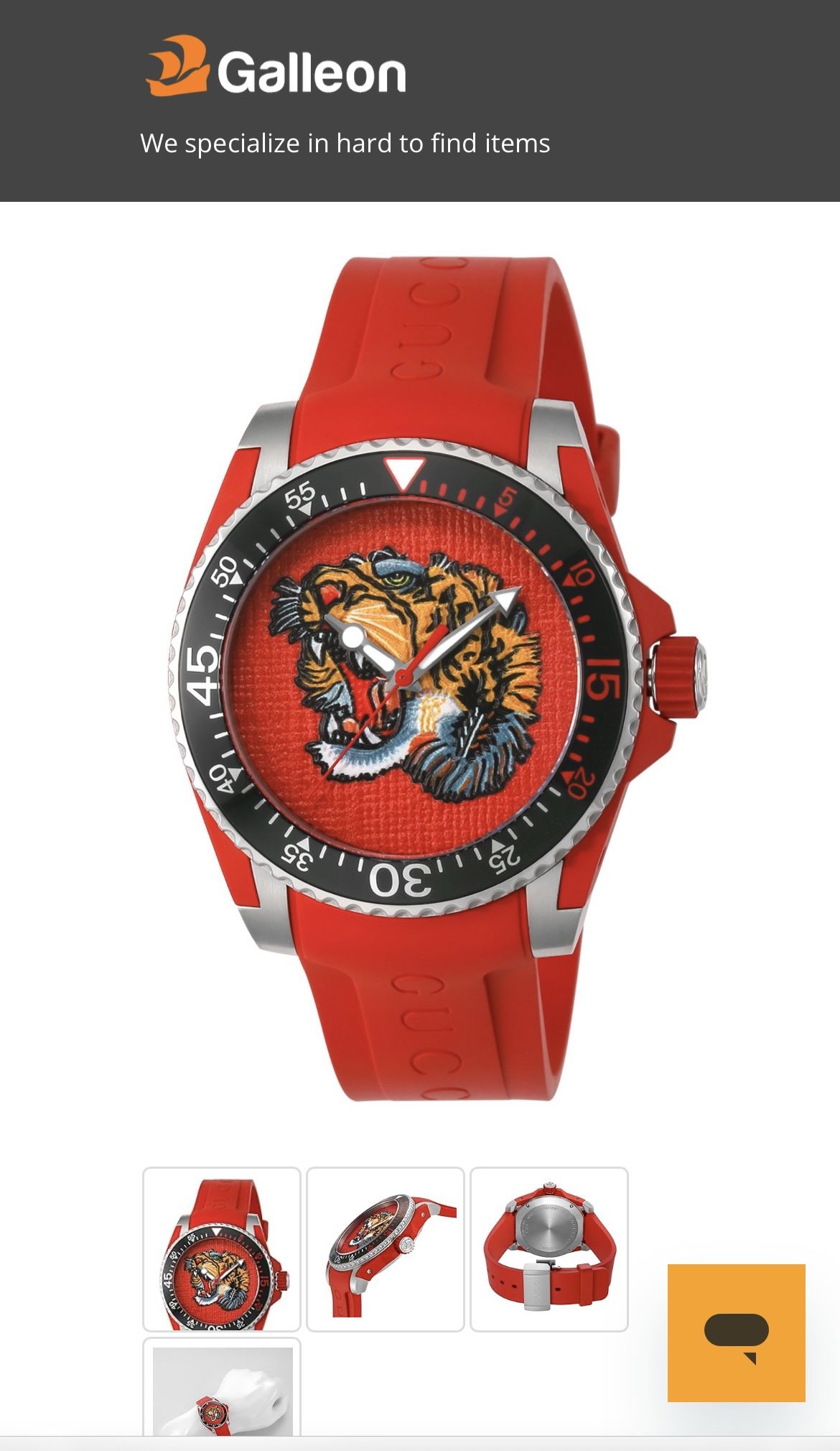 Gucci Watch with Red Strap