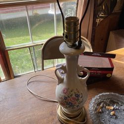 Vintage porcelain lamp