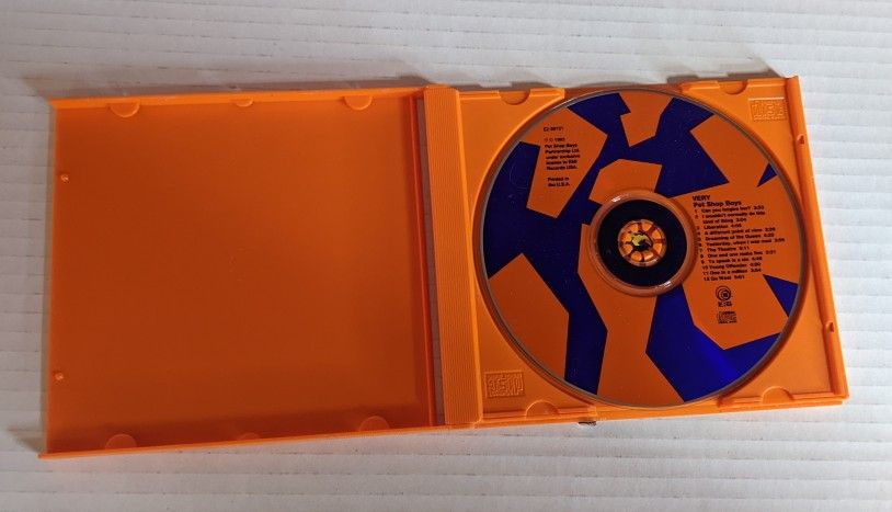 Pet Shop Boys " Very " CD Album Year 1993 Info Below  