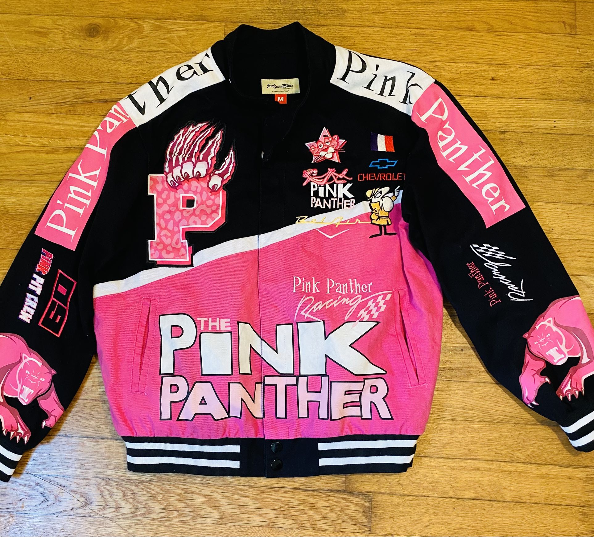 Pink Panther Racing Jacket Size Medium Shipping Available