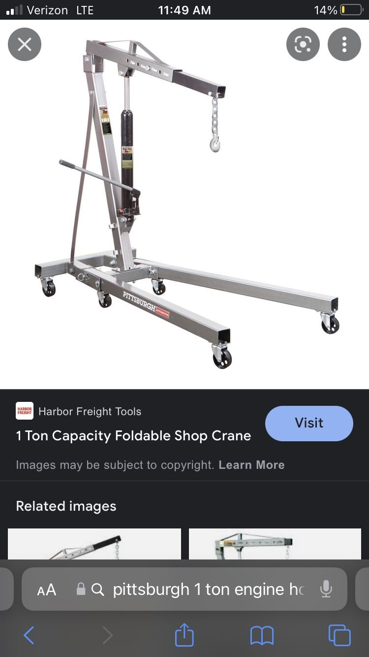 Engine Hoist/cherry Picker for Sale in Hesperia, CA OfferUp