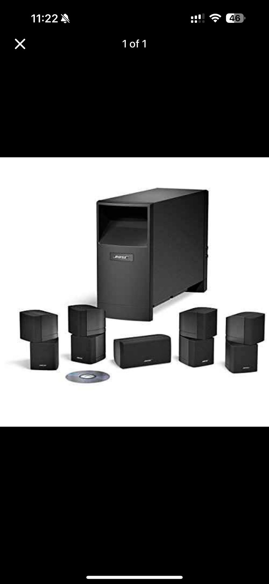 Bose Acoustimass 10 Series IV ❌Don't ask if it's available if the post is up❌❌