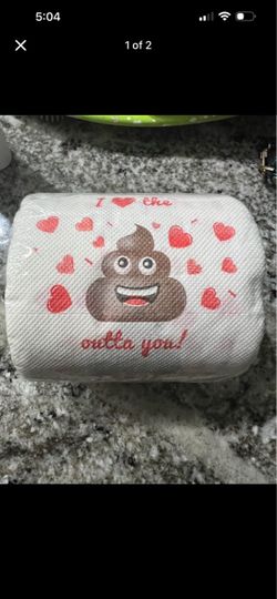 Novelty Poop Emoji Toilet Paper Roll