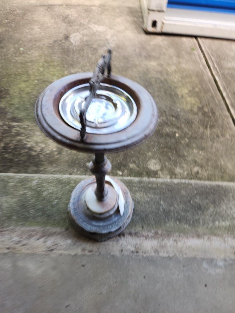 Vintage Standing Brass Ashtray