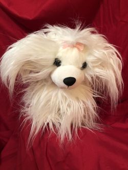 Maltese plush puppy dog doll toy - very cute! Woof street boutique