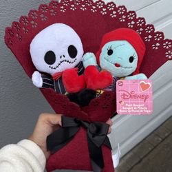 Jack And Sally Plush Bouquet 