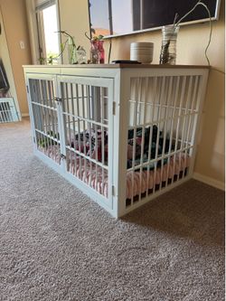Dog crate furniture for Large Dogs Decorative Pet House End Table