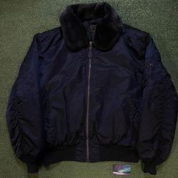 Vintage Alpha industries bomber navy jacket