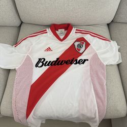 2002-2003 River Plate Millonarios Soccer Jersey Home Adidas Men Size Small