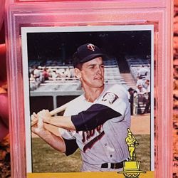 PSA 9 (OC) BERNIE ALLEN 1963 TOPPS BASEBALL RC CARD