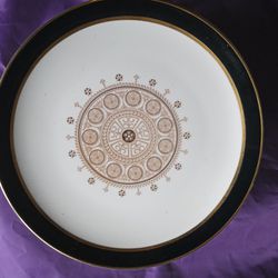 12 Vintage Porcelain Plates Aquarius Fine China Made In Japan 3518