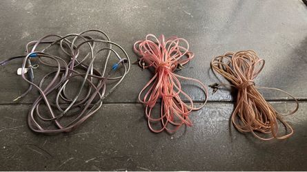 Heavy-Duty Electrical Cable Assemblies with Crimped Pin Terminals – Lot of 2