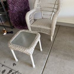 Patio Chair And Table