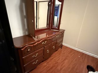 Dresser Vintage French Mirror Doors bedroom