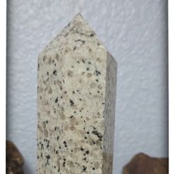Gray Picasso Jasper Tower – Polished Crystal for Manifestation, Creativity, Confidence