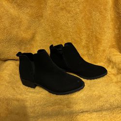 MeToo Black “Wear Anywhere” Suede Boot/Bootie
