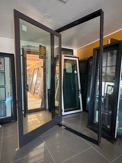 Sierra Pacific Full Glass Pivot Entry Door 65”x119”