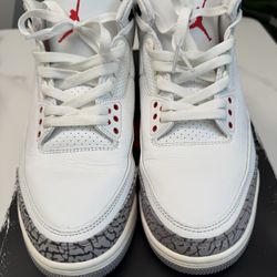 Jordan 3 White Cement  Reimagined Sz11 