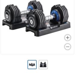 Xterra Adjustable Dumbbells Set BRAND NEW IN BOX 2 Dumbells 25 lbs Each 150$ Firm