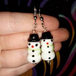 Snowman Earrings 