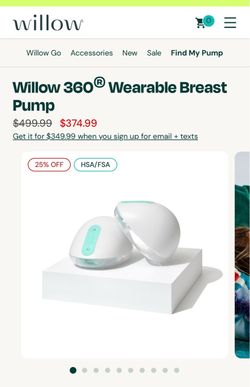 Willow 360 wearable breast pump