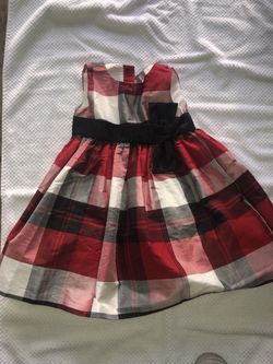 Red plaid dress size 2t