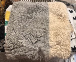 20x20 West Elm Colorblock Shag Pillow Cover