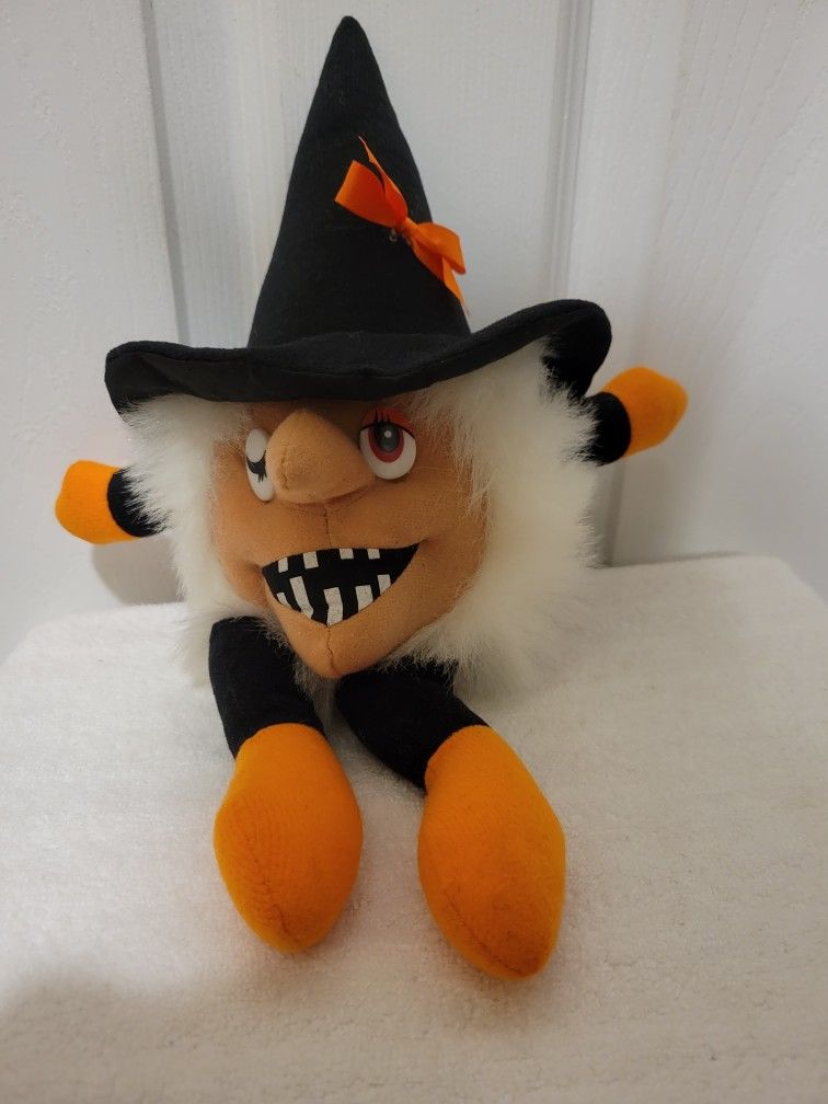 1989 Fiesta 13" Whimsical Small Witch Plush Soft Toy Stuffed Animal