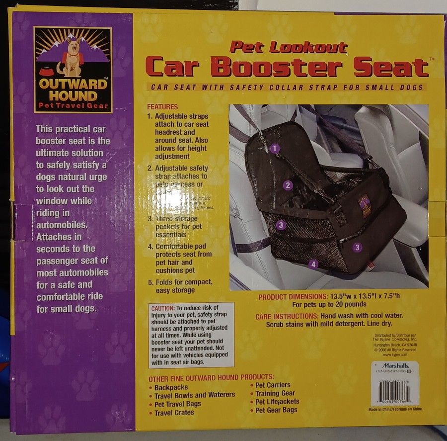 Car Booster Seat For Dog Cat Pet