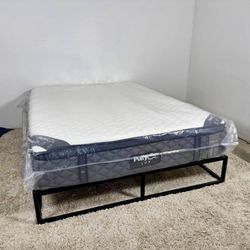 Puffy Lux Hybrid Queen Mattress - Newest model - Like New