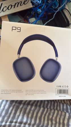 Headphones blue, silver, black