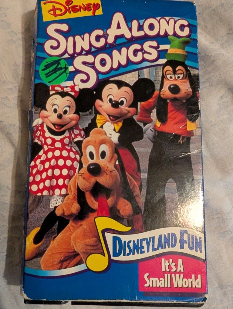 Disneyland Fun Sing a long Songs it's A Small World VHS Tape