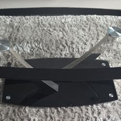 Coffee Table Glass Top with Black Trim