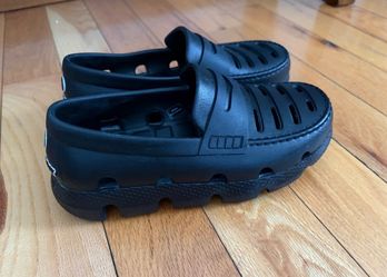 Cole Haan black ventilated slip on shoes