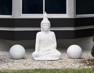 Concrete Buddha And Sphere