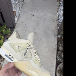 Women off white sail nike air jordan 4 size 9.5W/8M