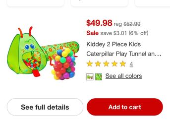 Kids ball pit tent and tunnel