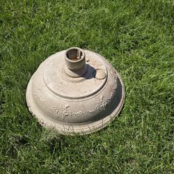 Round patio umbrella base / umbrella stand Plastic Water Filled